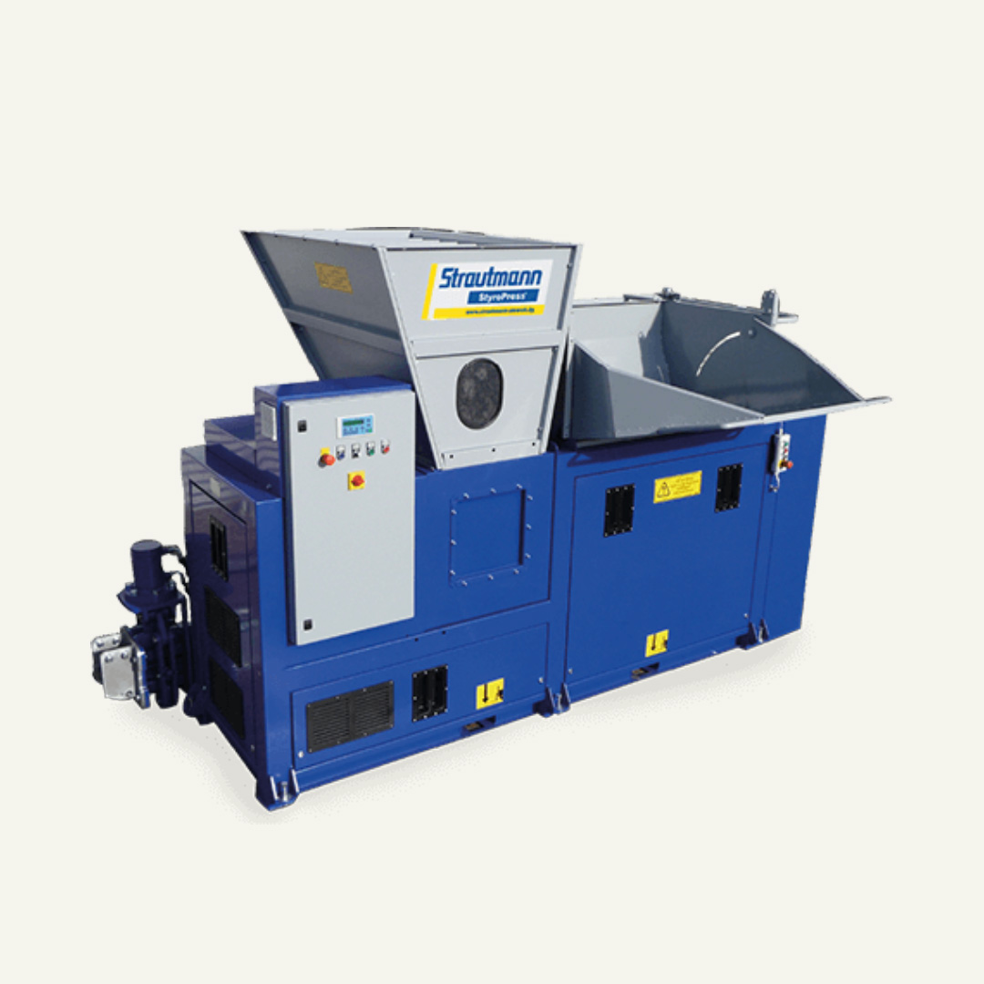 Compactador Strautmann StyroPress para resíduos de EPS