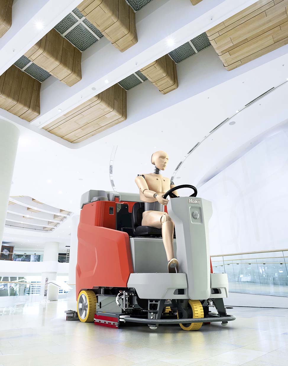 Lavadora-secadora Hako Scrubmaster b260 r para limpeza profissional