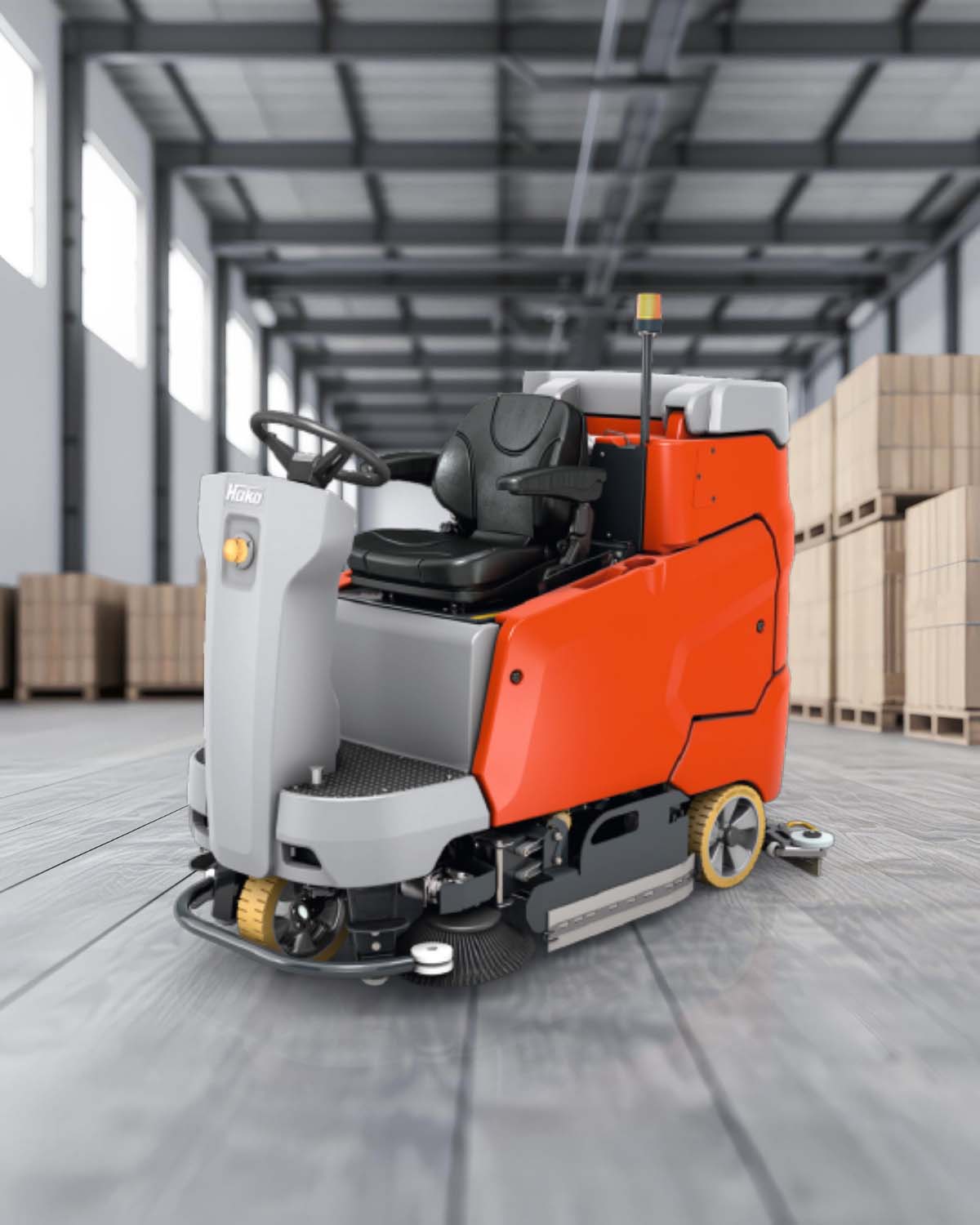 Lavadora-secadora Hako Scrubmaster b175 r para limpeza profissional