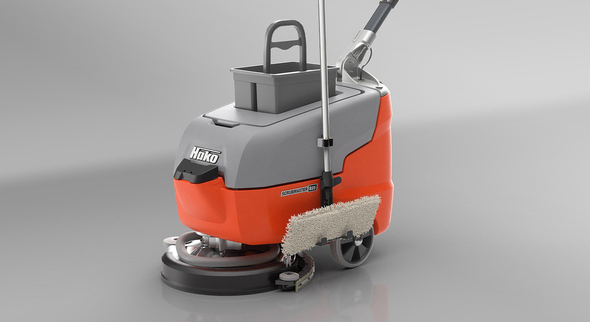 Lavadora-secadora Hako Scrubmaster b25 para limpeza profissional