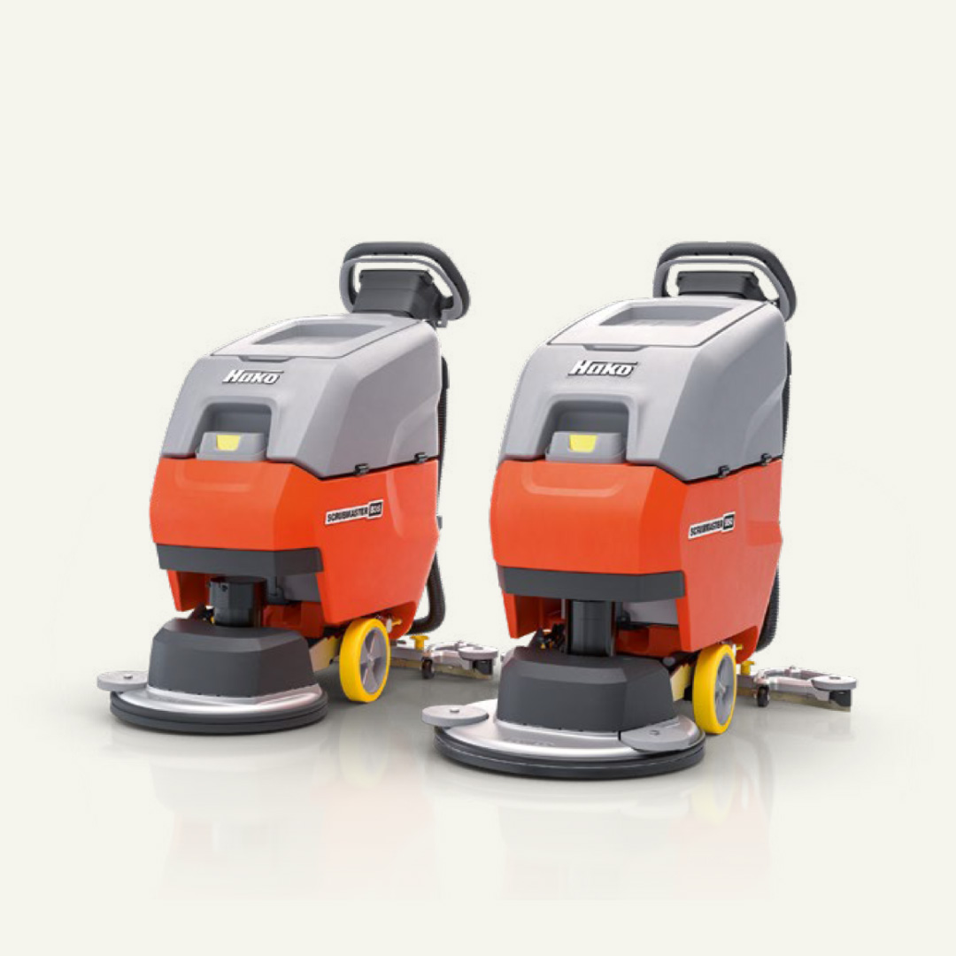 Lavadora-secadora Hako Scrubmaster B35 B50 para limpeza profissional