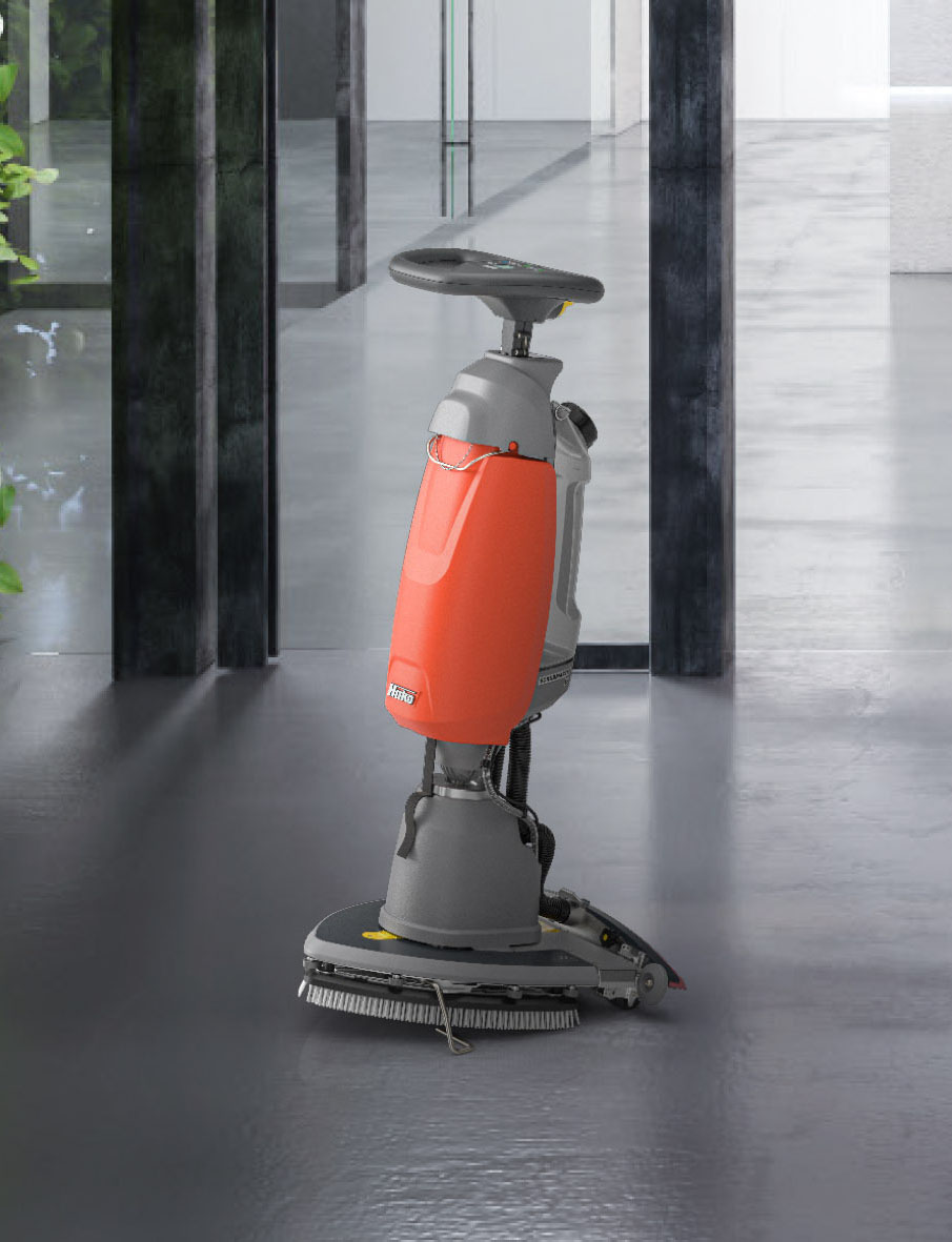 Lavadora-secadora Hako Scrubmaster b5 para limpeza profissional